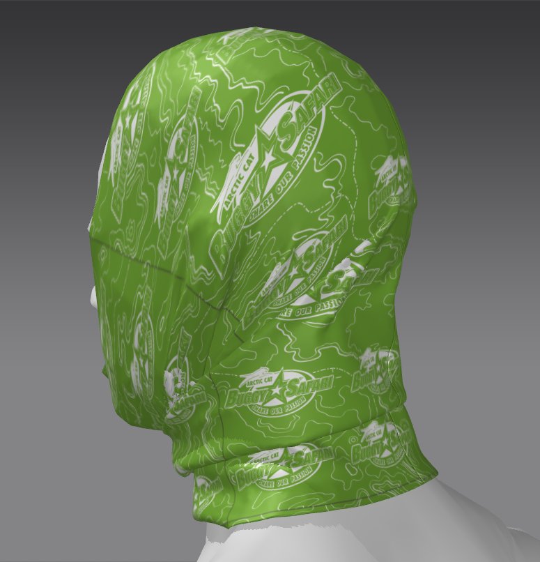 Custom Tube Bandana - Wave Mirage Pattern