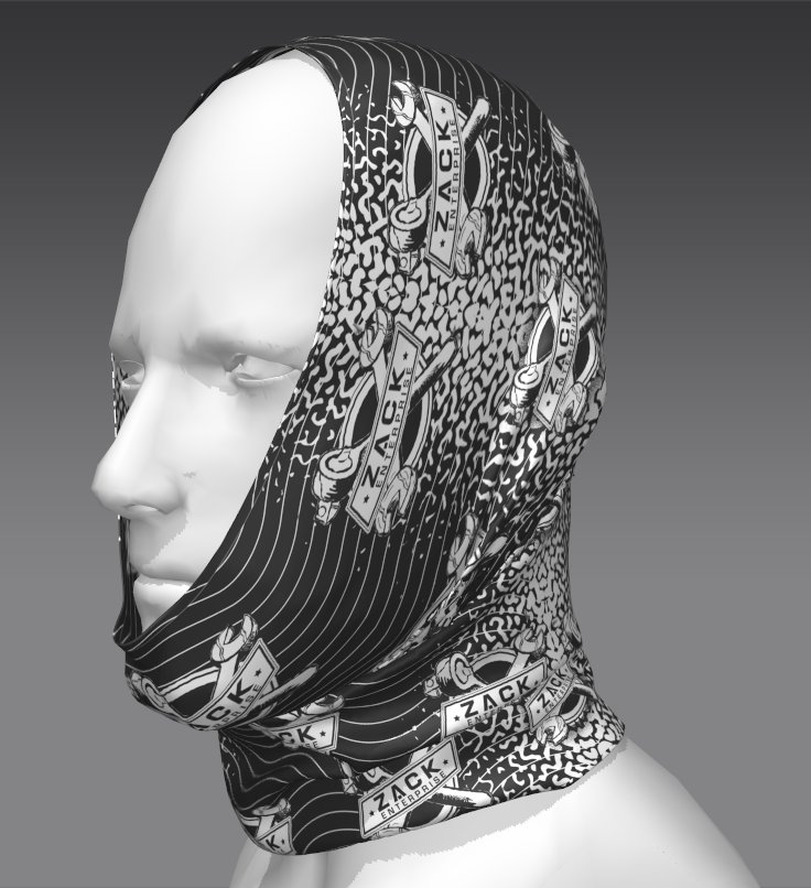 Custom Willow Feather Tube Bandana