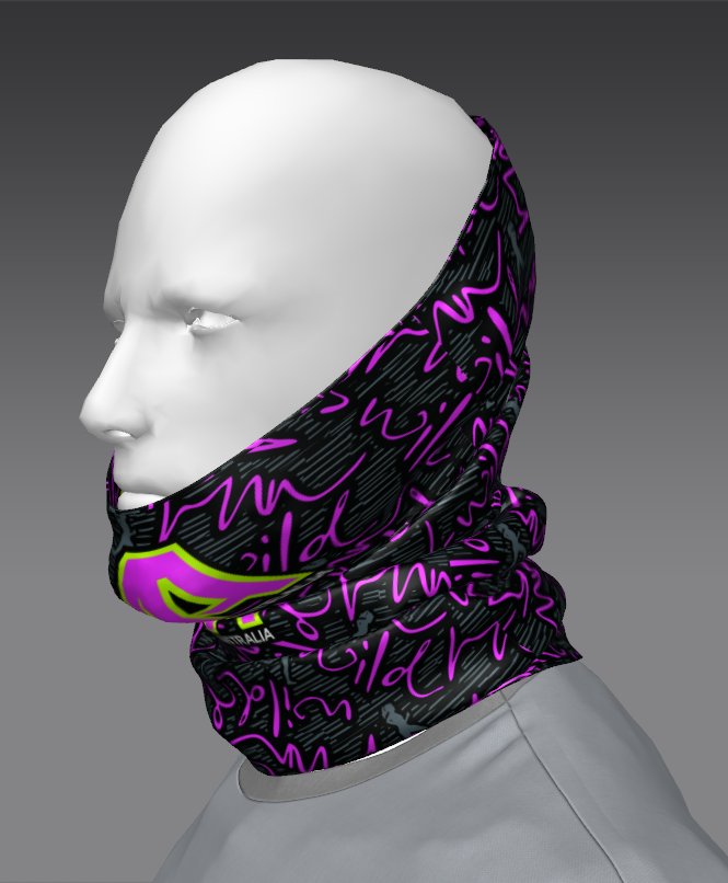 Custom Tube Bandana with Abstract Sol Design