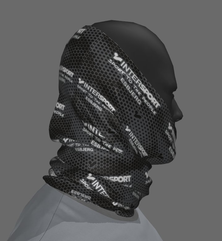 Custom Tube Bandana with Aztec Jade Design