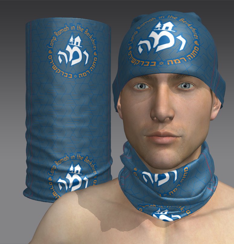 Custom Tube Bandana with Bold Mirage Design