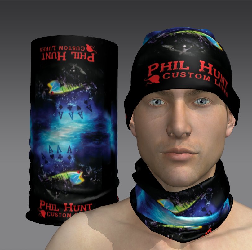 Custom Tube Bandana with Camouflage Jade Design