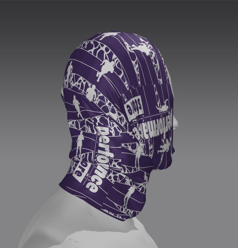 Custom Tube Bandana with Delta Crest Design