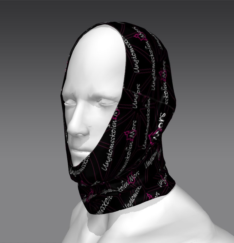 Custom Tube Bandana with Desert Sand Design