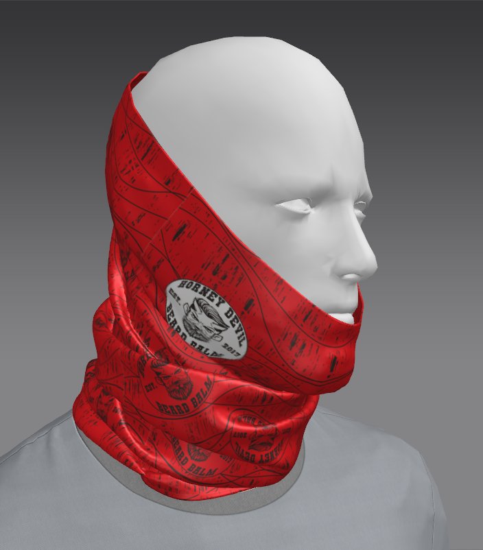 Custom Tube Bandana with Drift Cascade Design