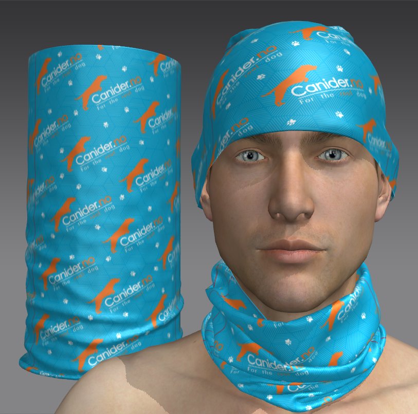 Custom Tube Bandana with Echo Mesh Design