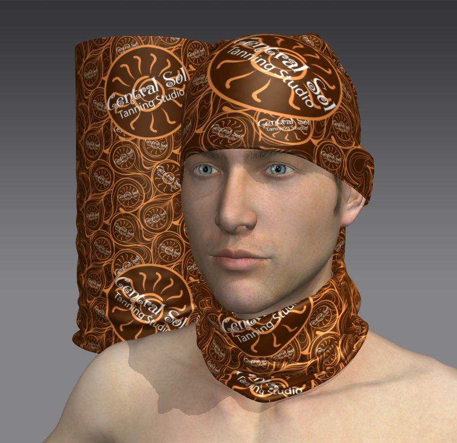 Custom Tube Bandana with Fjord Ring Design
