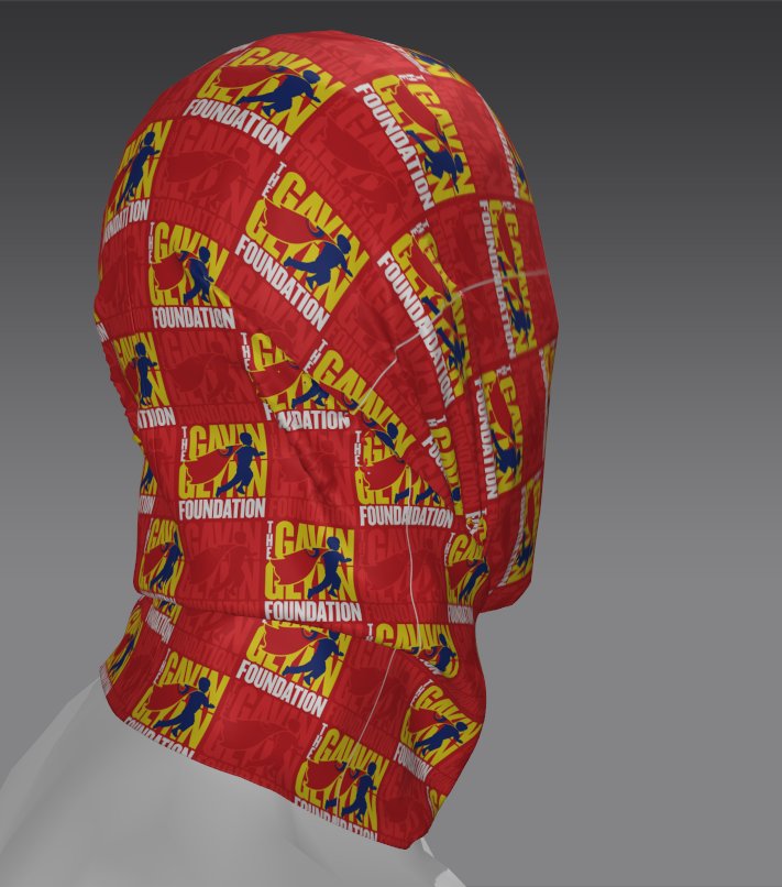 Custom Tube Bandana with Glacier Solstice Design