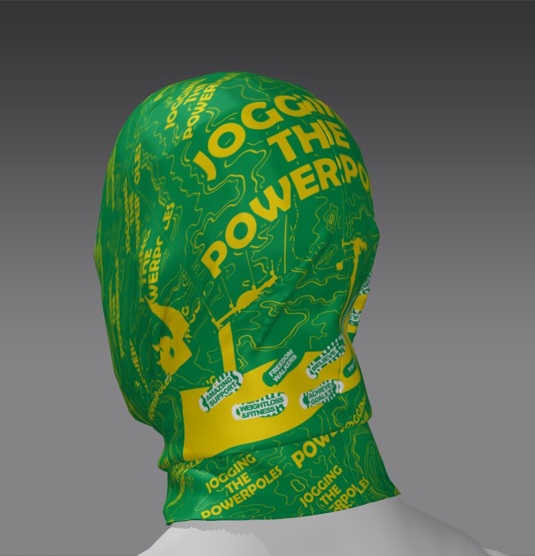 Custom Tube Bandana with Iris Design Design