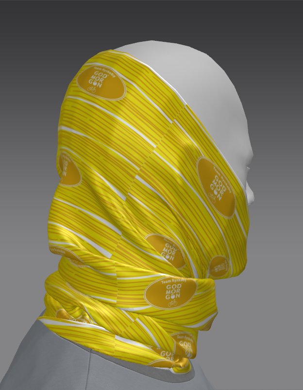 Custom Tube Bandana with Kestrel Crest Design