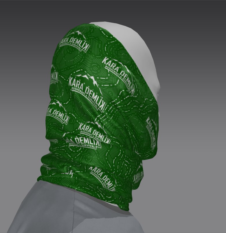 Custom Tube Bandana with Lagoon Canyon Design