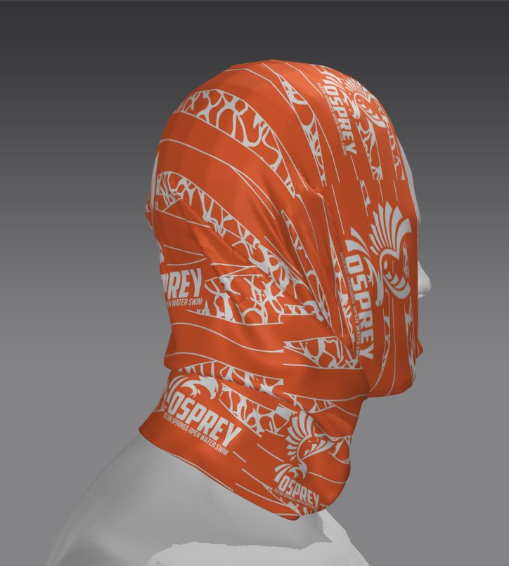 Custom Tube Bandana with Marble Loop Design