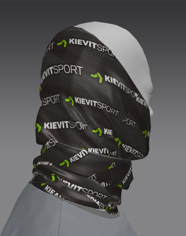 Custom Tube Bandana with Pacific Cliff Design