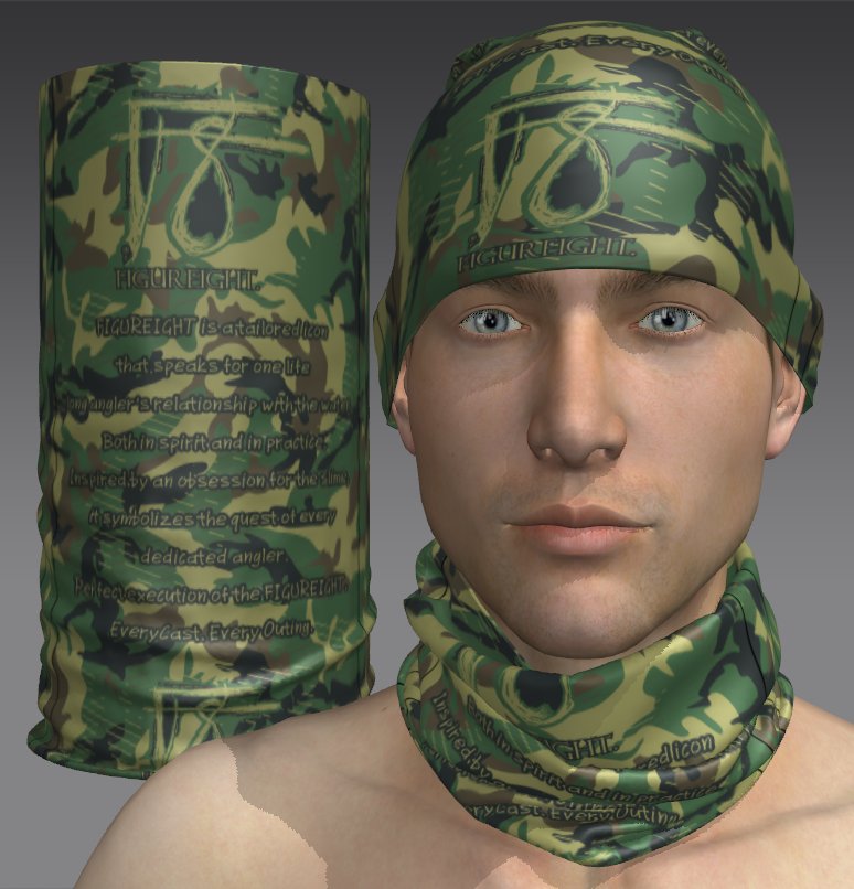 Custom Tube Bandana with Raven Print Design