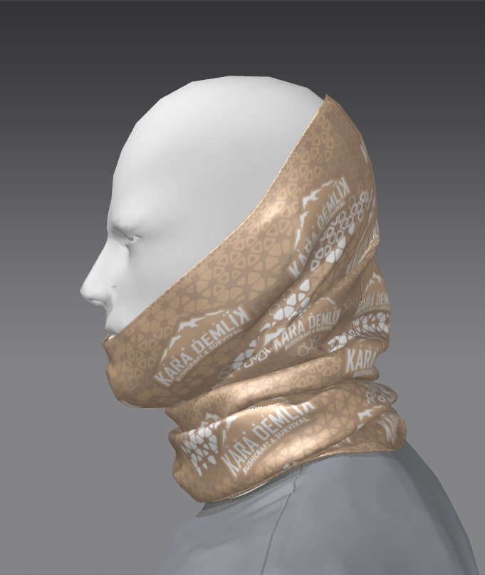 Custom Tube Bandana with Skull Tide Design