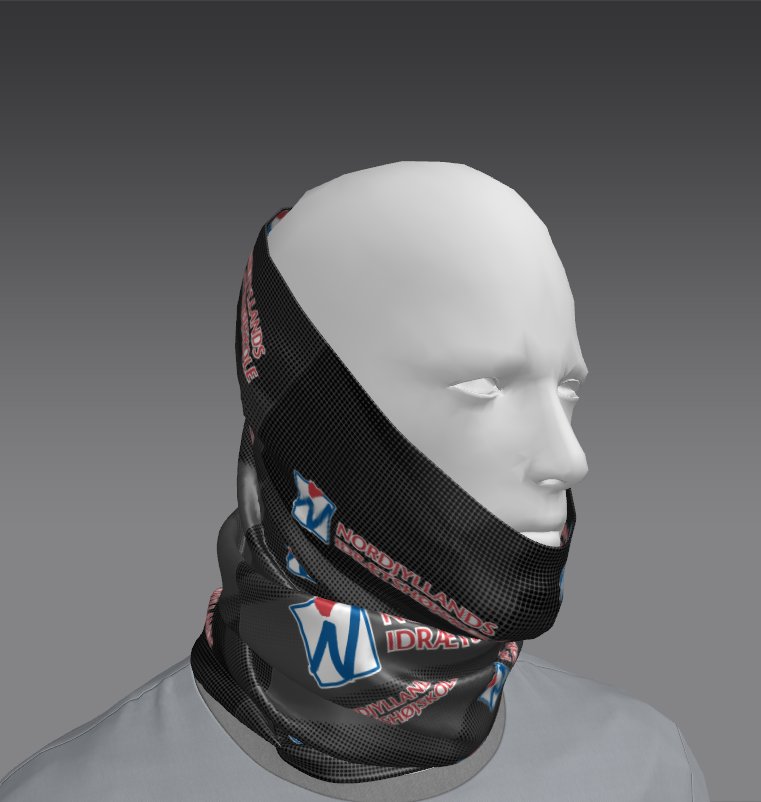 Custom Tube Bandana with Slate Print Design