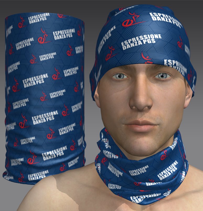 Custom Tube Bandana with Talon Graphic Design