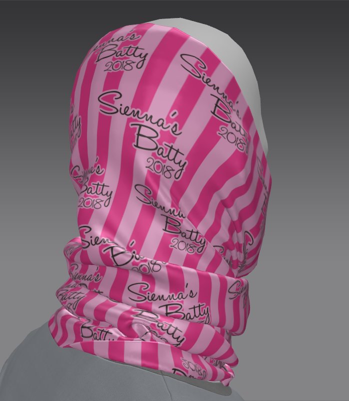 Custom Tube Bandana with Tribal Bloom Design