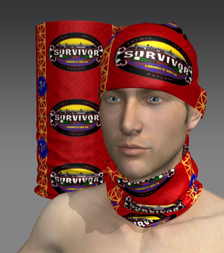 Custom Tube Bandana with Tribal Dawn Design