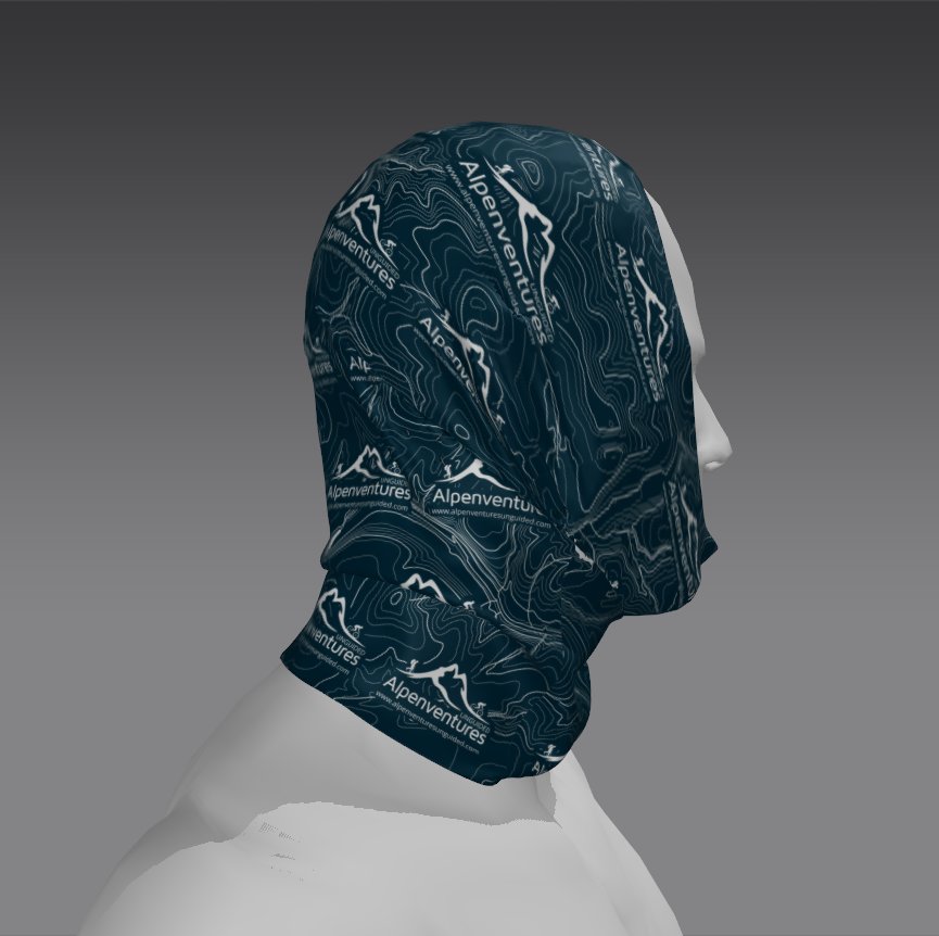 Custom Tube Bandana with Tundra Runic Design