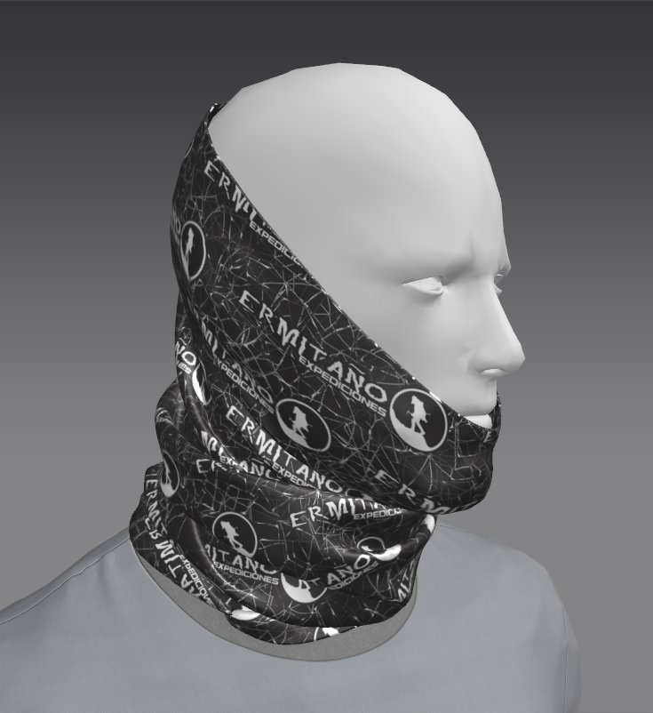 Custom Tube Bandana with Vintage Design Design