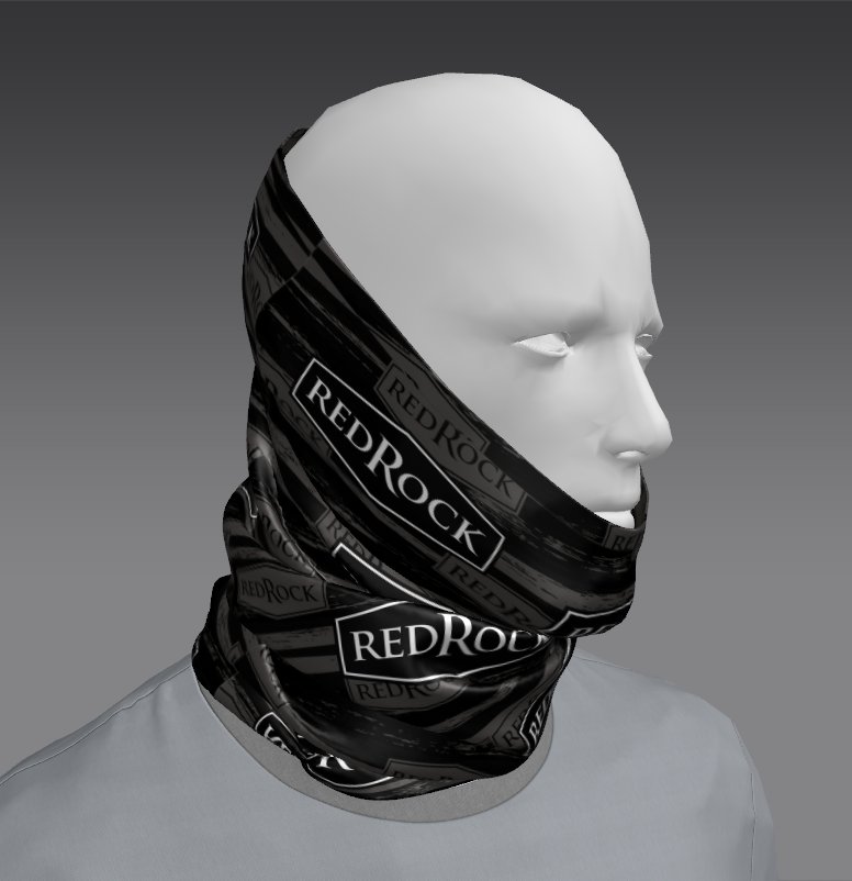 Custom Tube Bandana with Violet Monsoon Design