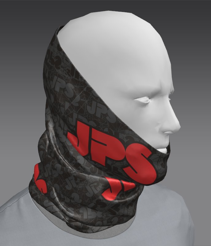 Custom Tube Bandana with Wave Ring Design