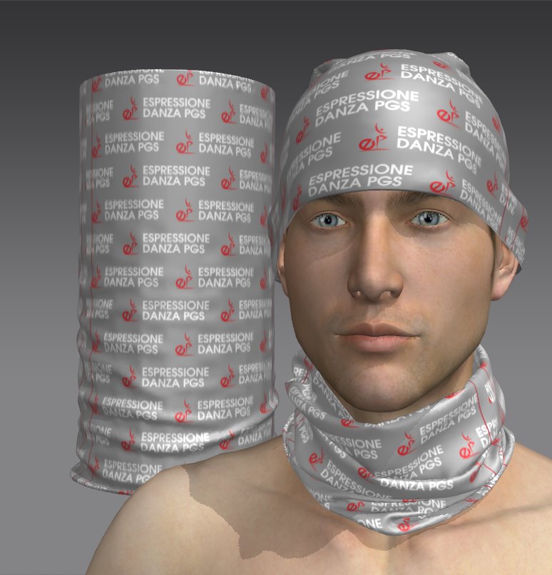 Custom Tube Bandana with Wolf Pattern Design