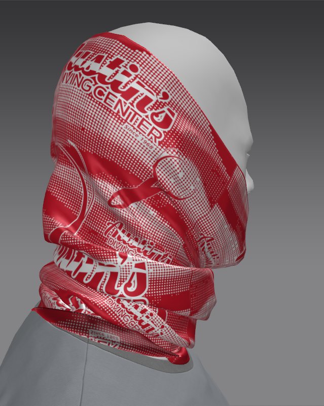 Custom Tube Bandana with Yarrow Pattern Design