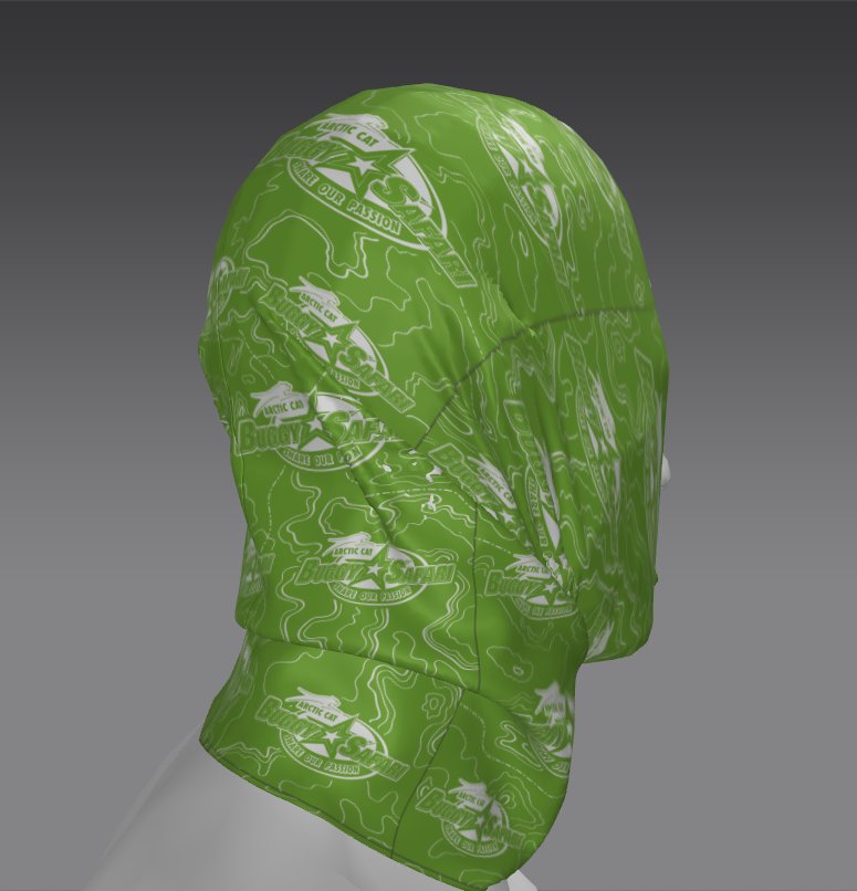 Custom Tube Bandana - Yarrow Mesh Pattern