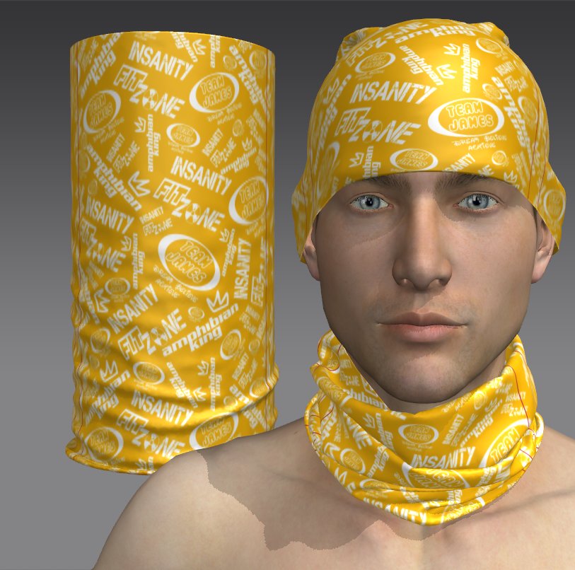Custom Tube Bandana - Zephyr Ring Pattern
